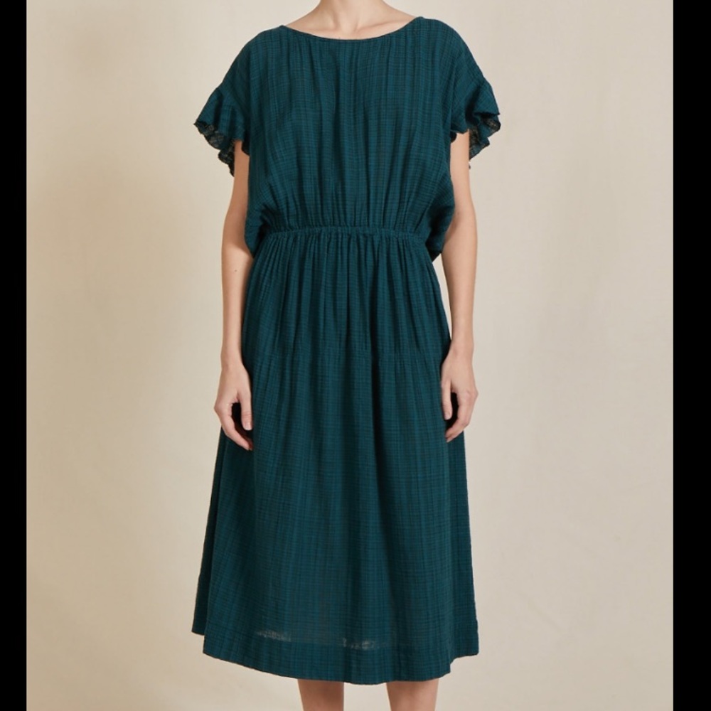 Apiece Apart Teal-Emerald Midi Dress